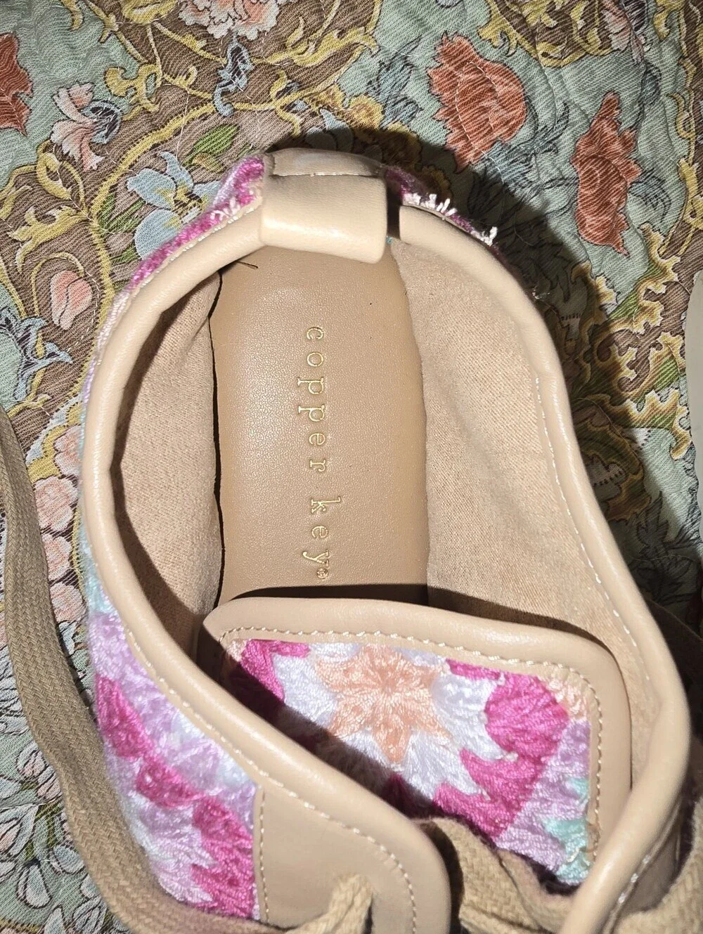 Copper Key Sandbar Croxher Espadrille Sneakers With Laces, New Womens 8
